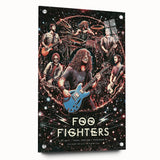 Foo Fighters Retro Wall Art - Vintage Cosmic Concert Poster