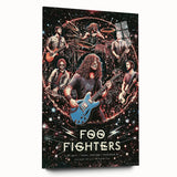Foo Fighters Retro Wall Art - Vintage Cosmic Concert Poster