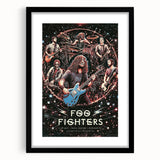 Foo Fighters Retro Wall Art - Vintage Cosmic Concert Poster