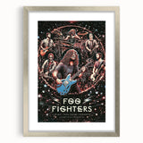 Foo Fighters Retro Wall Art - Vintage Cosmic Concert Poster