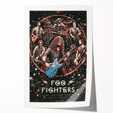 Foo Fighters Retro Wall Art - Vintage Cosmic Concert Poster