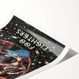 Foo Fighters Retro Wall Art - Vintage Cosmic Concert Poster