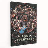 Foo Fighters Retro Wall Art - Vintage Cosmic Concert Poster