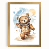 Astronaut Teddy - Boys Bedroom Art Kids Wall Art Prints