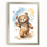Astronaut Teddy - Boys Bedroom Art Kids Wall Art Prints