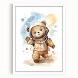 Astronaut Teddy - Boys Bedroom Art Kids Wall Art Prints