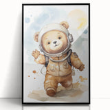 Astronaut Teddy - Boys Bedroom Art Kids Wall Art Prints