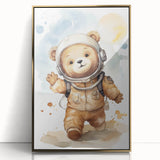 Astronaut Teddy - Boys Bedroom Art Kids Wall Art Prints