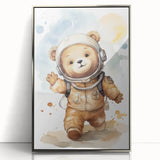 Astronaut Teddy - Boys Bedroom Art Kids Wall Art Prints