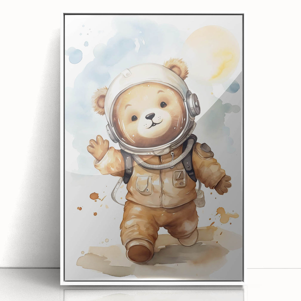 Astronaut Teddy - Boys Bedroom Art Kids Wall Art Prints