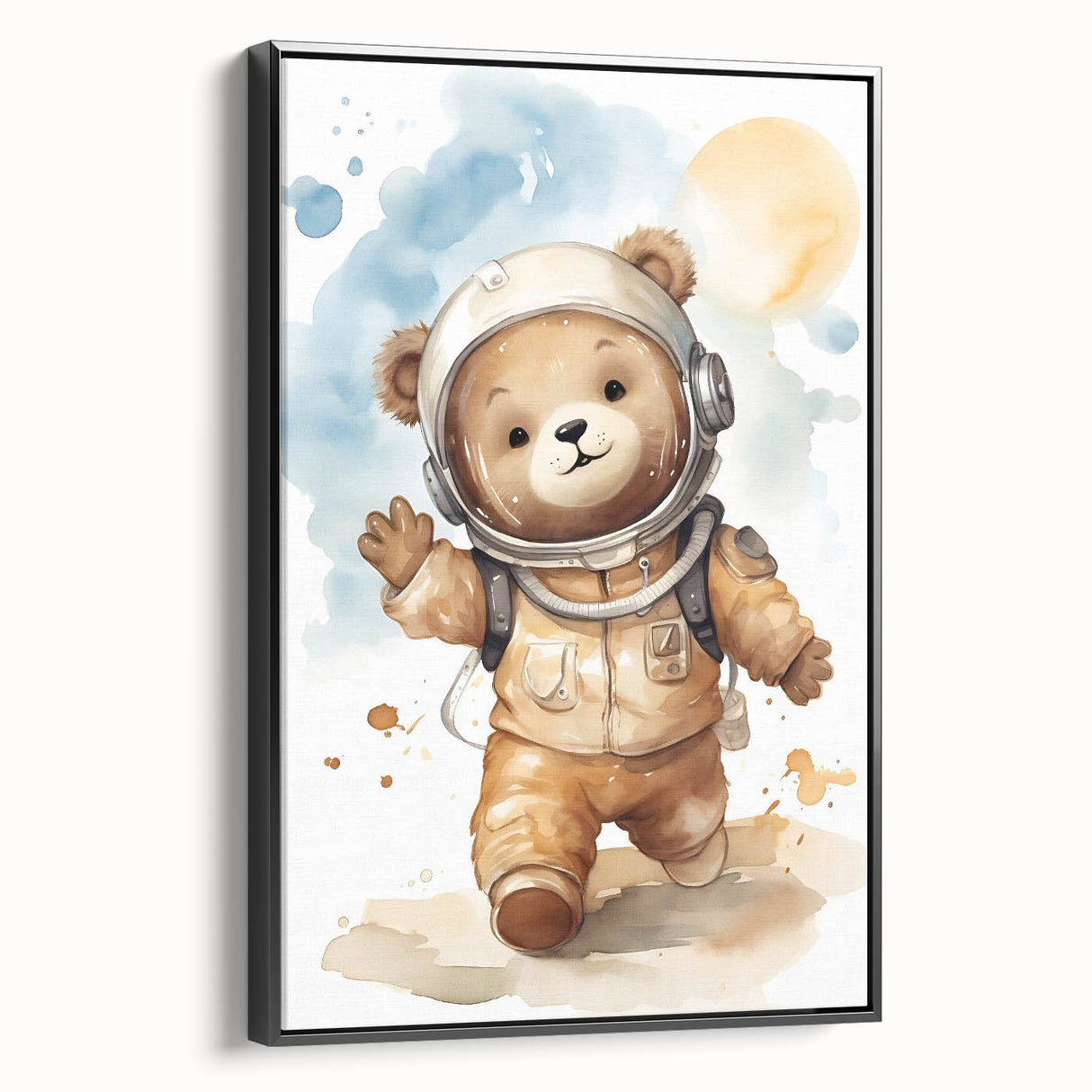 Astronaut Teddy - Boys Bedroom Art Kids Wall Art Prints