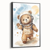 Astronaut Teddy - Boys Bedroom Art Kids Wall Art Prints