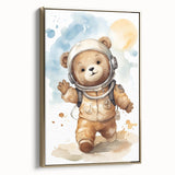 Astronaut Teddy - Boys Bedroom Art Kids Wall Art Prints