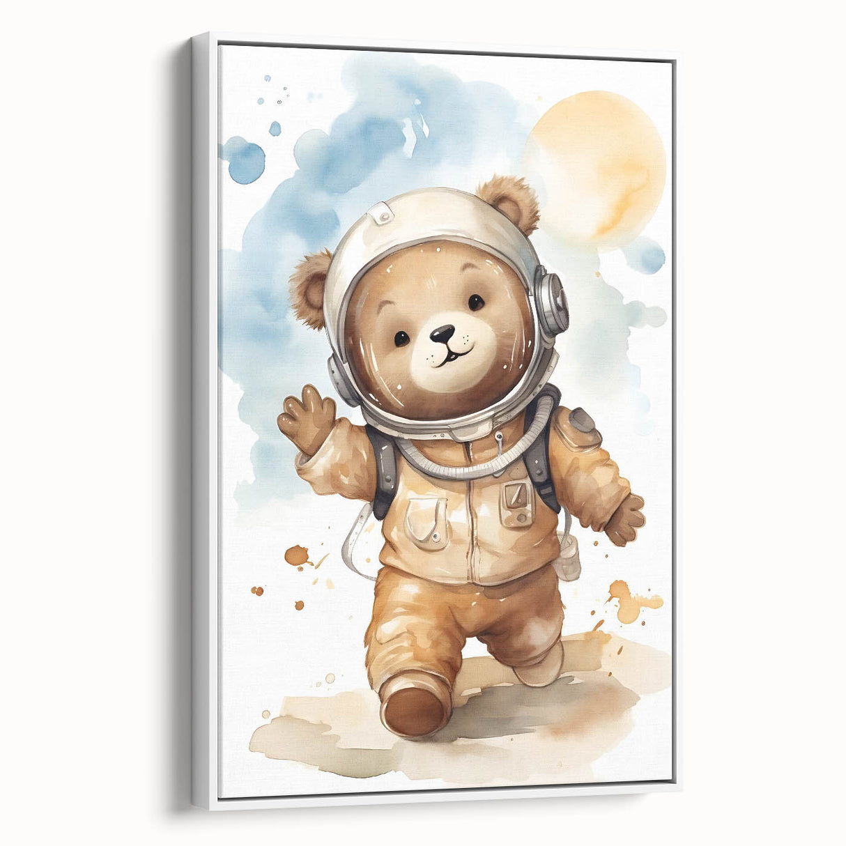Astronaut Teddy - Boys Bedroom Art Kids Wall Art Prints