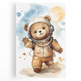 Astronaut Teddy - Boys Bedroom Art Kids Wall Art Prints
