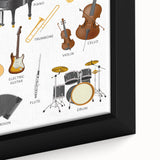 Musical Instruments Educational Wall Art - Kids' Learning Poster