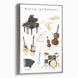 Musical Instruments Educational Wall Art - Kids' Learning Poster