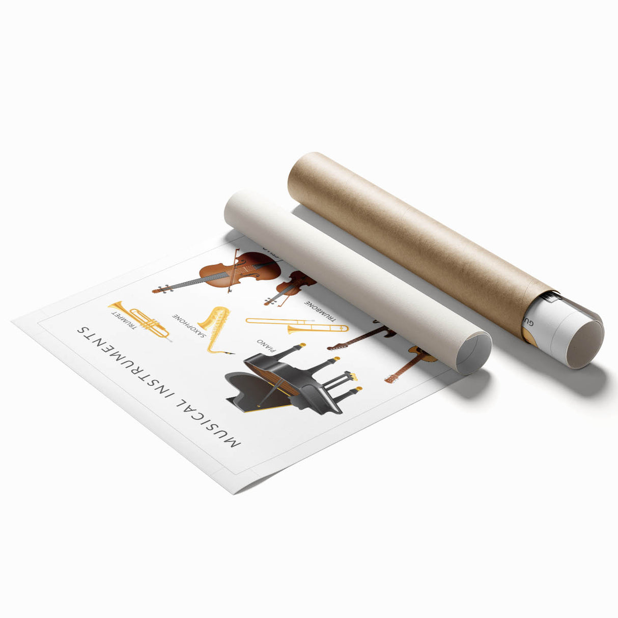 Musical Instruments Educational Wall Art - Kids' Learning Poster