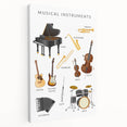 Musical Instruments Educational Wall Art - Kids' Learning Poster