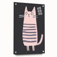 Minimalist Cat Illustration - Modern Kids Room Art