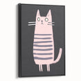 Minimalist Cat Illustration - Modern Kids Room Art