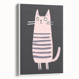Minimalist Cat Illustration - Modern Kids Room Art