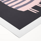 Minimalist Cat Illustration - Modern Kids Room Art