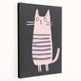 Minimalist Cat Illustration - Modern Kids Room Art
