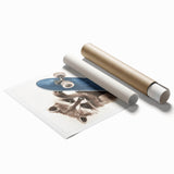 Acrylic Nursery Art – Raccoon Skateboard Kids Room Wall Print