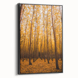 Black and white framed canvas depicting a vintage landscape scene, ideal for bedroom wall art.