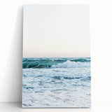 Large black and white stretched canvas featuring a minimalist summer tree design.