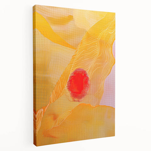 Elegant Dining Room Wall Art – Vibrant Sunset Canvas Print