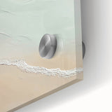 Abstract landscape wall art print showcasing vibrant colors and intricate textures, set in an acrylic glass frame for modern decor. Perfect for enhancing living spaces.