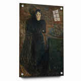 Expressionist Wall Art - Lady in Black by Edvard Munch