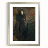 Expressionist Wall Art - Lady in Black by Edvard Munch