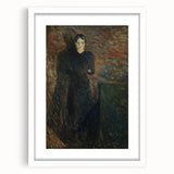 Expressionist Wall Art - Lady in Black by Edvard Munch