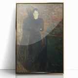 Expressionist Wall Art - Lady in Black by Edvard Munch