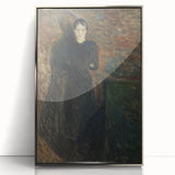 Expressionist Wall Art - Lady in Black by Edvard Munch
