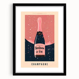 Extra large abstract art print featuring vibrant, textured colors on a framed black mat, ideal for living room decor.