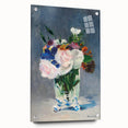 Impressionism Wall Art - Floral Bouquet in Crystal Vase - Manet's Flower Art Print