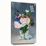 Impressionism Wall Art - Floral Bouquet in Crystal Vase - Manet's Flower Art Print