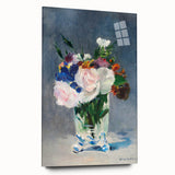 Impressionism Wall Art - Floral Bouquet in Crystal Vase - Manet's Flower Art Print