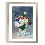Impressionism Wall Art - Floral Bouquet in Crystal Vase - Manet's Flower Art Print