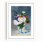 Impressionism Wall Art - Floral Bouquet in Crystal Vase - Manet's Flower Art Print