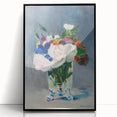 Impressionism Wall Art - Floral Bouquet in Crystal Vase - Manet's Flower Art Print