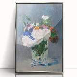 Impressionism Wall Art - Floral Bouquet in Crystal Vase - Manet's Flower Art Print