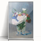 Impressionism Wall Art - Floral Bouquet in Crystal Vase - Manet's Flower Art Print