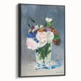 Impressionism Wall Art - Floral Bouquet in Crystal Vase - Manet's Flower Art Print