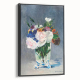 Impressionism Wall Art - Floral Bouquet in Crystal Vase - Manet's Flower Art Print