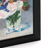 Impressionism Wall Art - Floral Bouquet in Crystal Vase - Manet's Flower Art Print